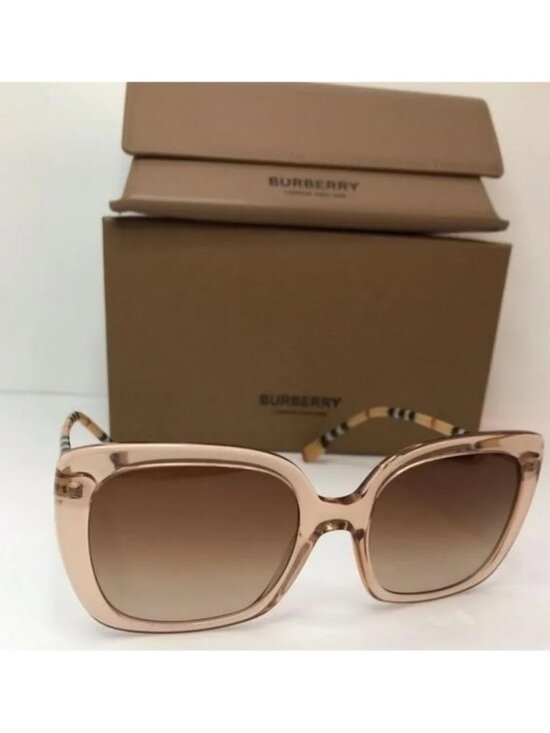 New - ? Original Burberry Caroll Gradient Brown Square Ladies Sunglasses BE432 main image 7